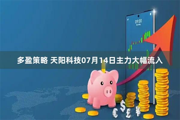 多盈策略 天阳科技07月14日主力大幅流入